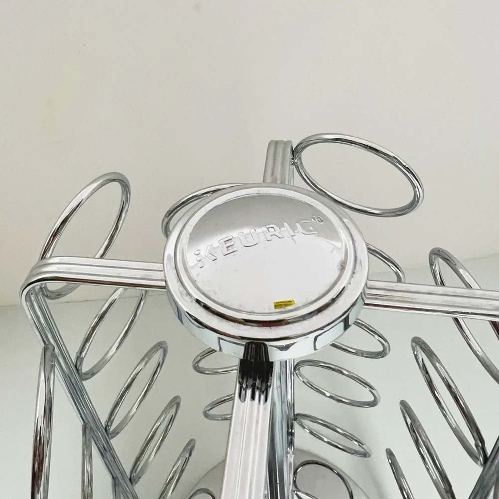 Keurig Stainless Steel Silver Toned K Cup 36 Coffee Pod Holder Large
